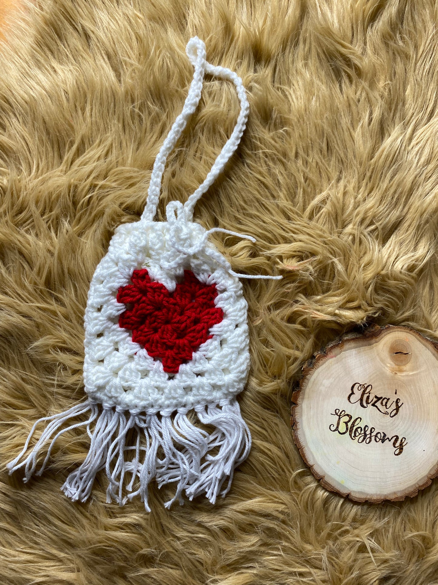 Red Heart Crochet Purse