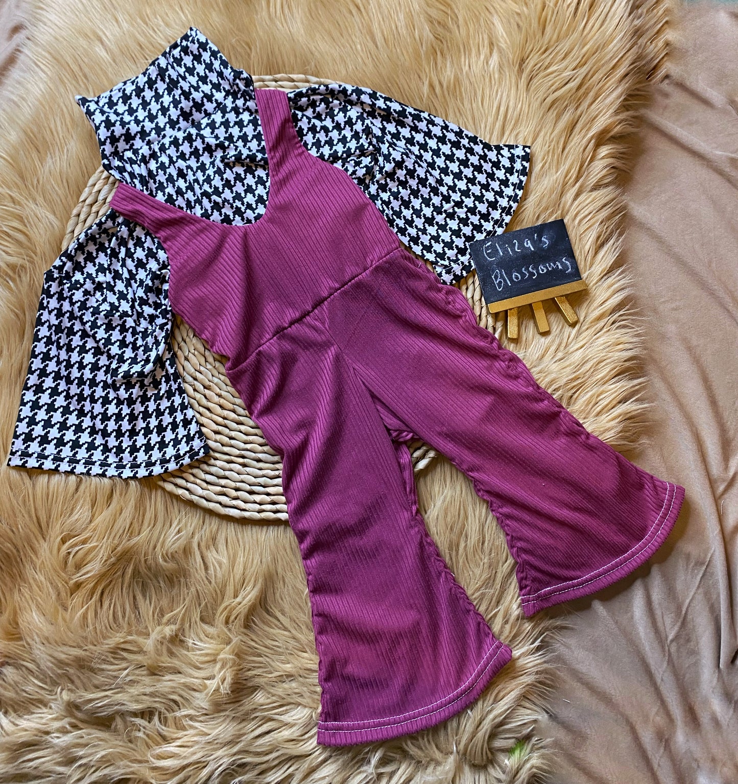 Berry Flare Overalls